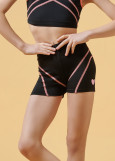 KIRA shorts by Grand Prix polyamide micro, black+coral, 140cm