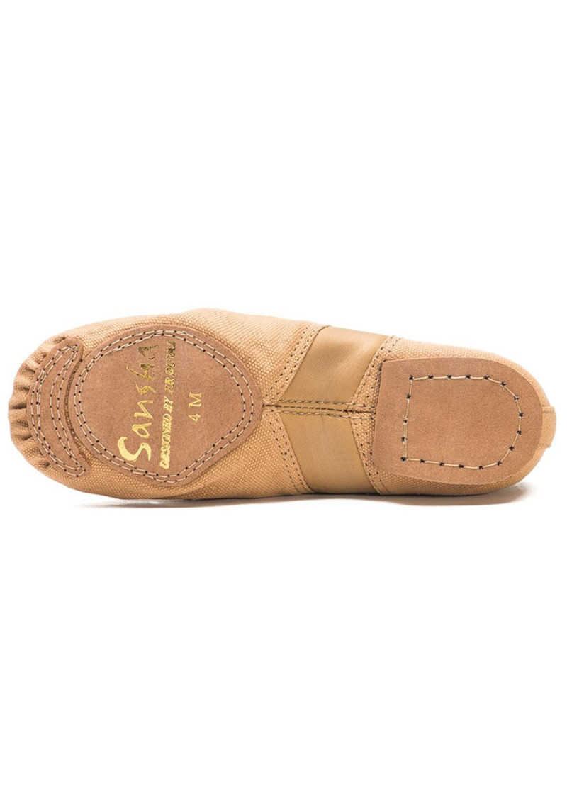 Jazz shoes SANSHA TIVOLI canvas, tan, 12, M