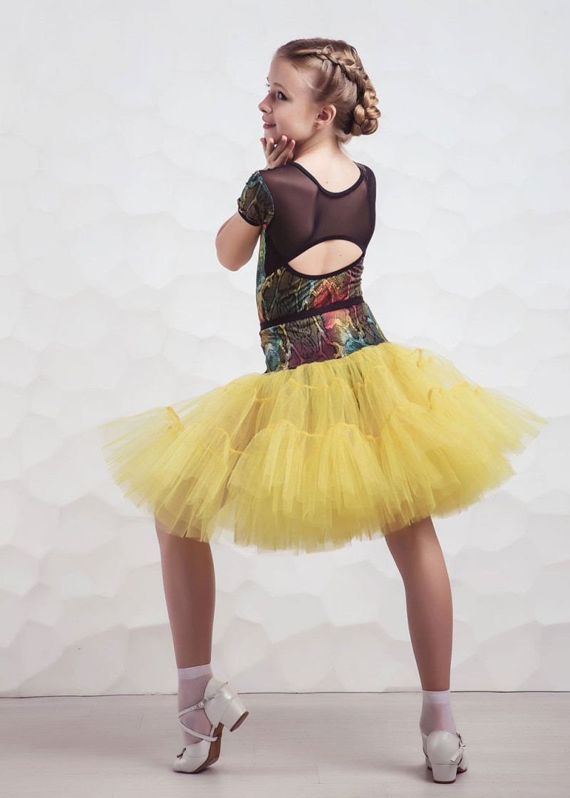 Skirt VOLANT 90%polyamide, 10%elastane, lemon, M