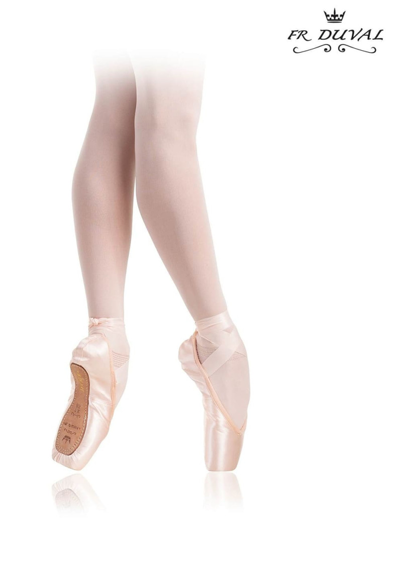 Pointe shoes SANSHA Duval Strong satin, peach, 9, M