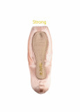 Pointe shoes SANSHA Duval Strong satin, peach, 9, M