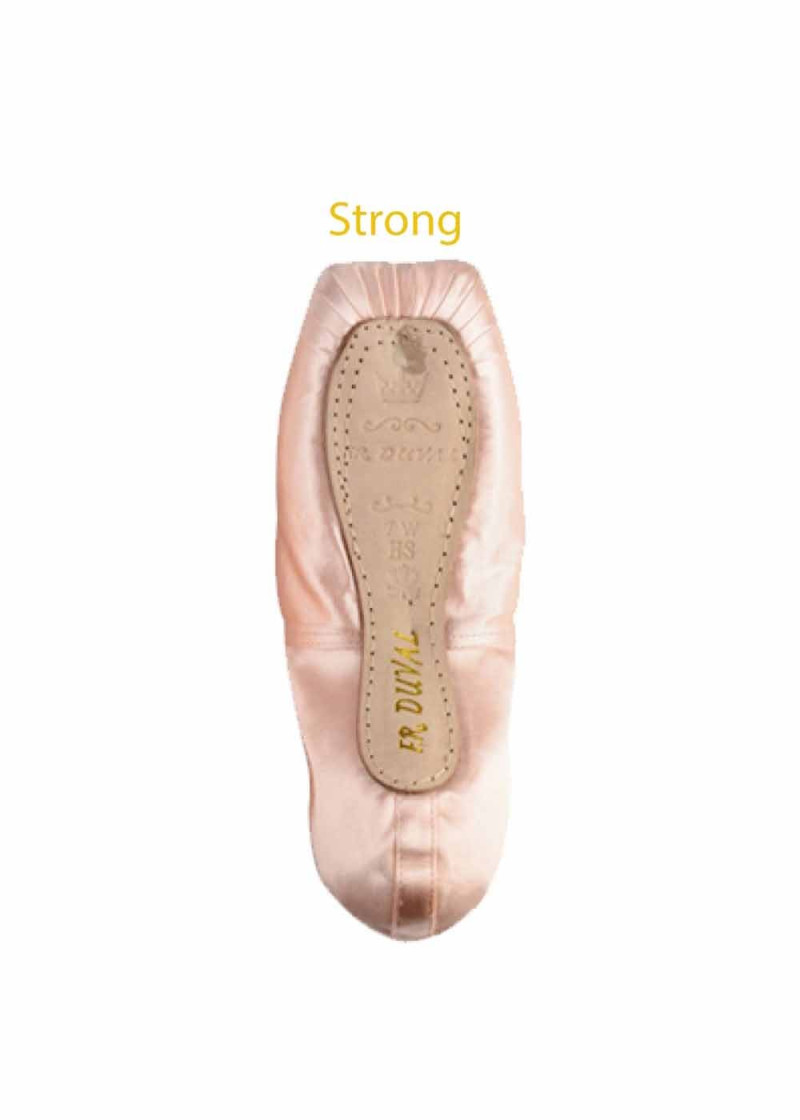 Pointe shoes SANSHA Duval Strong satin, peach, 9, M