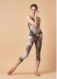 LYNN capri (3/4) leggings by Grand Prix 90%viscose, 10%elastane, mystic green, 158cm