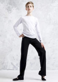 T-shirt THOMAS, long sleeve 90%cotton, 10%elastane, white, 146cm