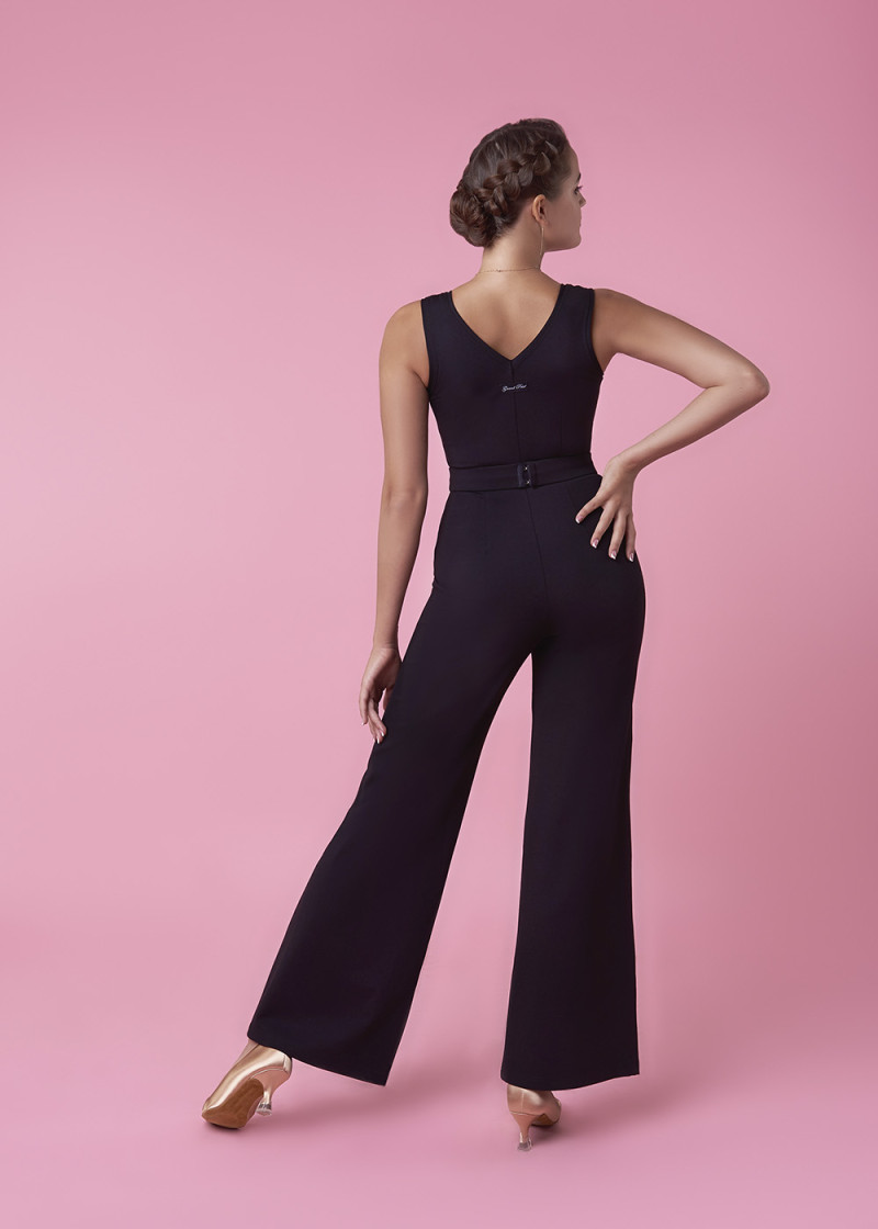 INGY ballroom unitard by Grand Prix gabardine, black, S