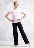 T-shirt VASSA, short sleeve 90%cotton, 10%elastane, pink, 116cm