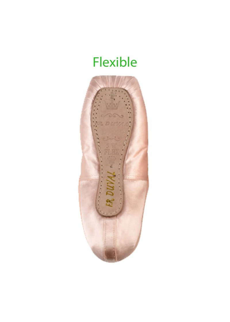 Pointe shoes SANSHA Duval Flexible satin, peach, 10, M