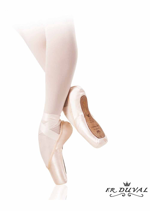 Pointe shoes SANSHA Duval Flexible satin, peach, 10, M