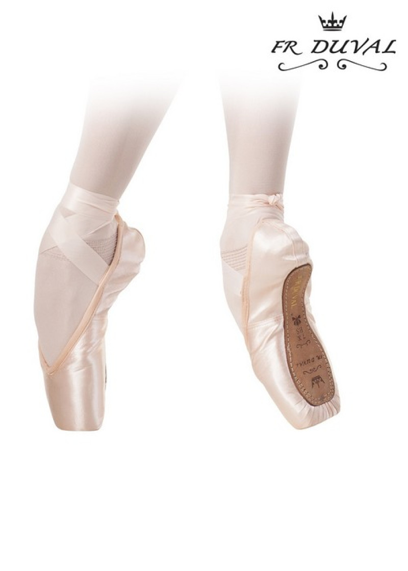 Pointe shoes FR. Duval RUS, supple satin, peach, 6, M