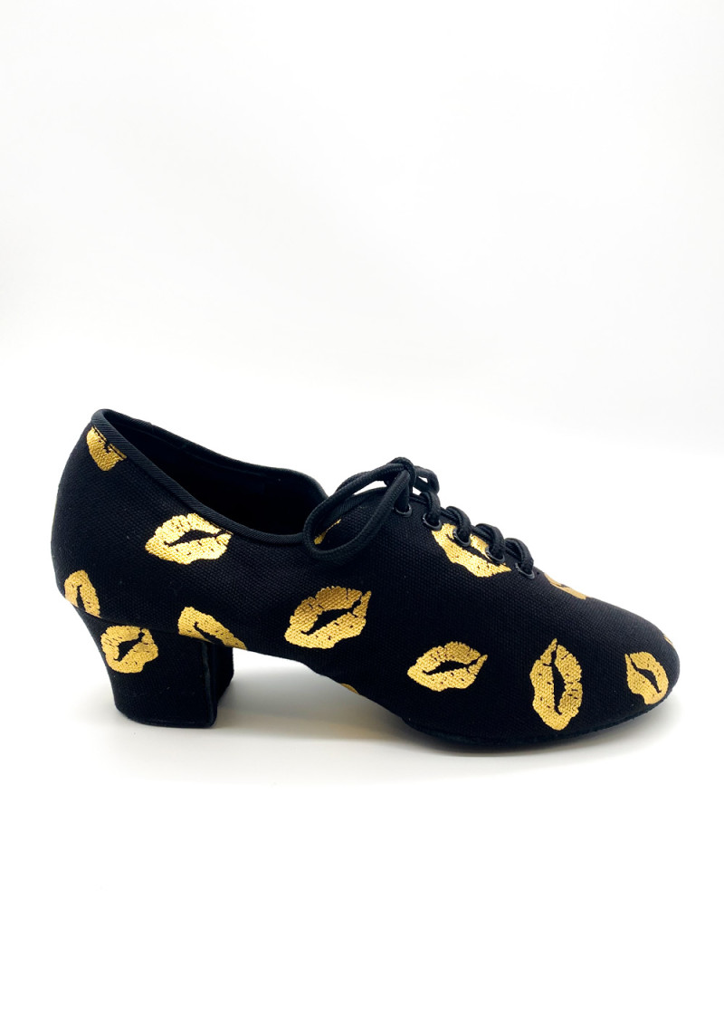 Teaching & Practice Shoes Grand Prix CAYENNA LIPS oxford textile, Gold Lips, 37