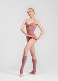 BRUNA camisole leotard by Grand Prix nylon+spandex, nostalgia rose, L