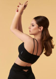 AKIO crop top by Grand Prix polyamide micro, black, 158cm