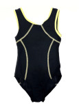 BETHANY leotard by Grand Prix polyamide micro, black+yellow, S