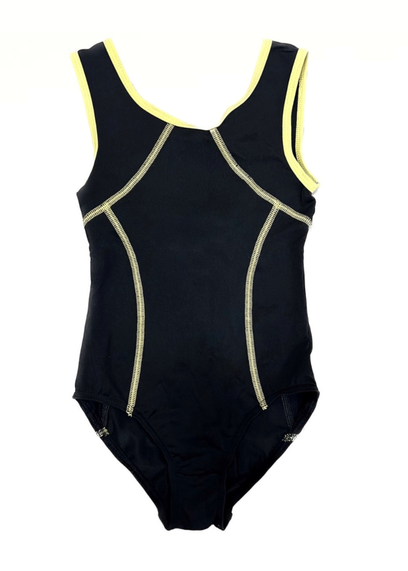 BETHANY leotard by Grand Prix polyamide micro, black+yellow, S