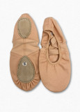 Kid's Stretch Ballet Slippers Grand Prix ATTITUDE stretch canvas, nude, 28