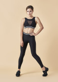 LESLIE leggings by Grand Prix polyamide micro, silver, 152cm