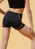 FRIDA shorts by Grand Prix polyamide micro, black+coral, 152cm