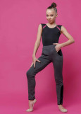 JIOVANNA Pants by Grand Prix 60%polyamide, 37%cotton, 3%elastane, gray-black, 122cm