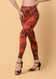 LESLIE leggings by Grand Prix polyamide, coral, M