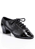 Men's Latin Shoes Grand Prix RICCARDO leather+patent leather, black, 39