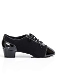 Men's Latin Shoes Grand Prix RICCARDO oxford textile+patent leather, black, 47