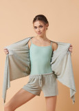 MIKA shorts by Grand Prix melange jersey, mint, M-L