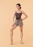 MIKA shorts by Grand Prix melange jersey, mocco, M-L