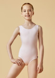 MADLEN tank leotard by Grand Prix 90%cotton, 10%elastane, pink, 140cm