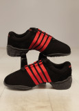 SMOOTH - Street Dance Grand Prix suede+canvas, black+red, 35