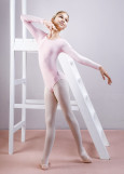 CAPELLA long sleeve leotard by Grand Prix polyamide micro+flocked mesh, orchid, 146cm