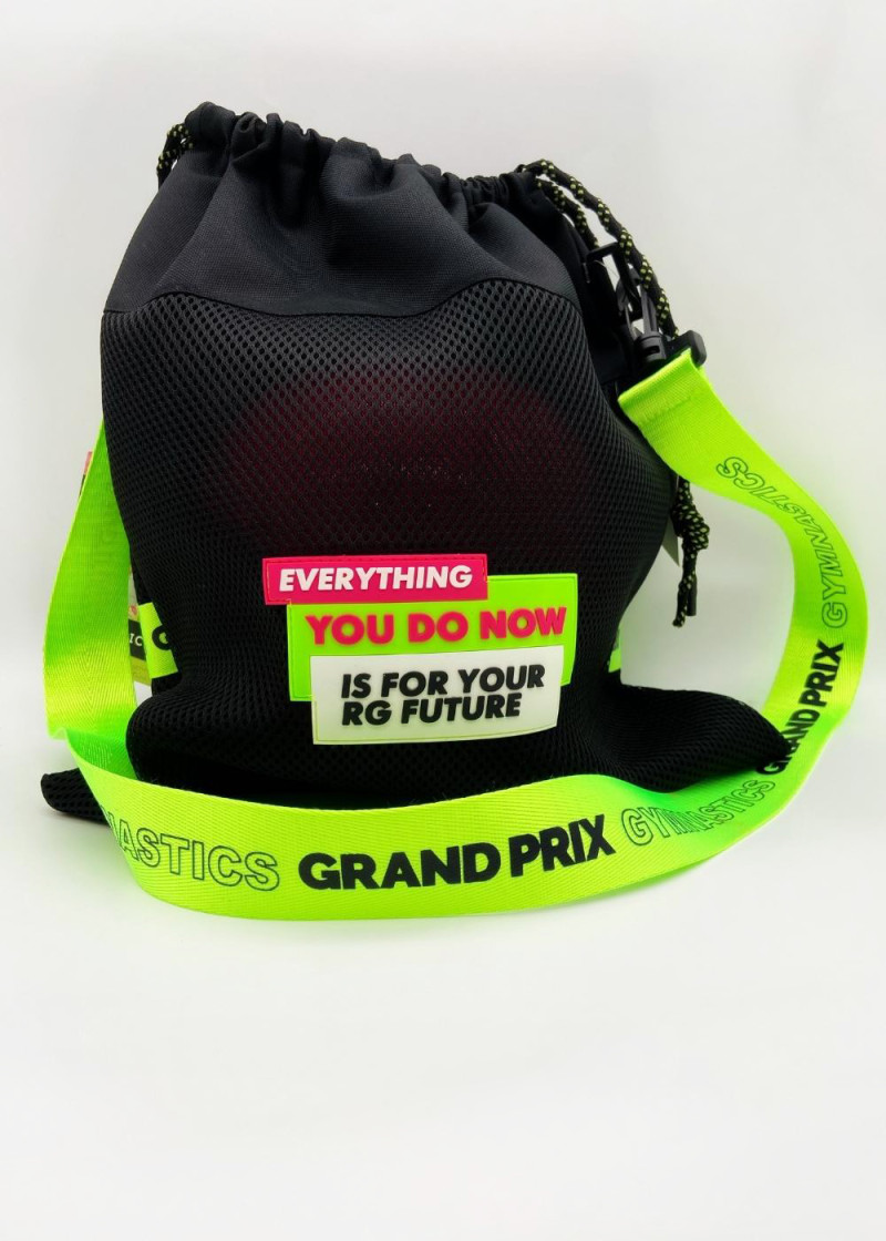 Ball case by Grand Prix black+lime green