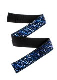 Elastic Belt with Crystals by Grand Prix Jill polyamide micro, black, Montana, M-L