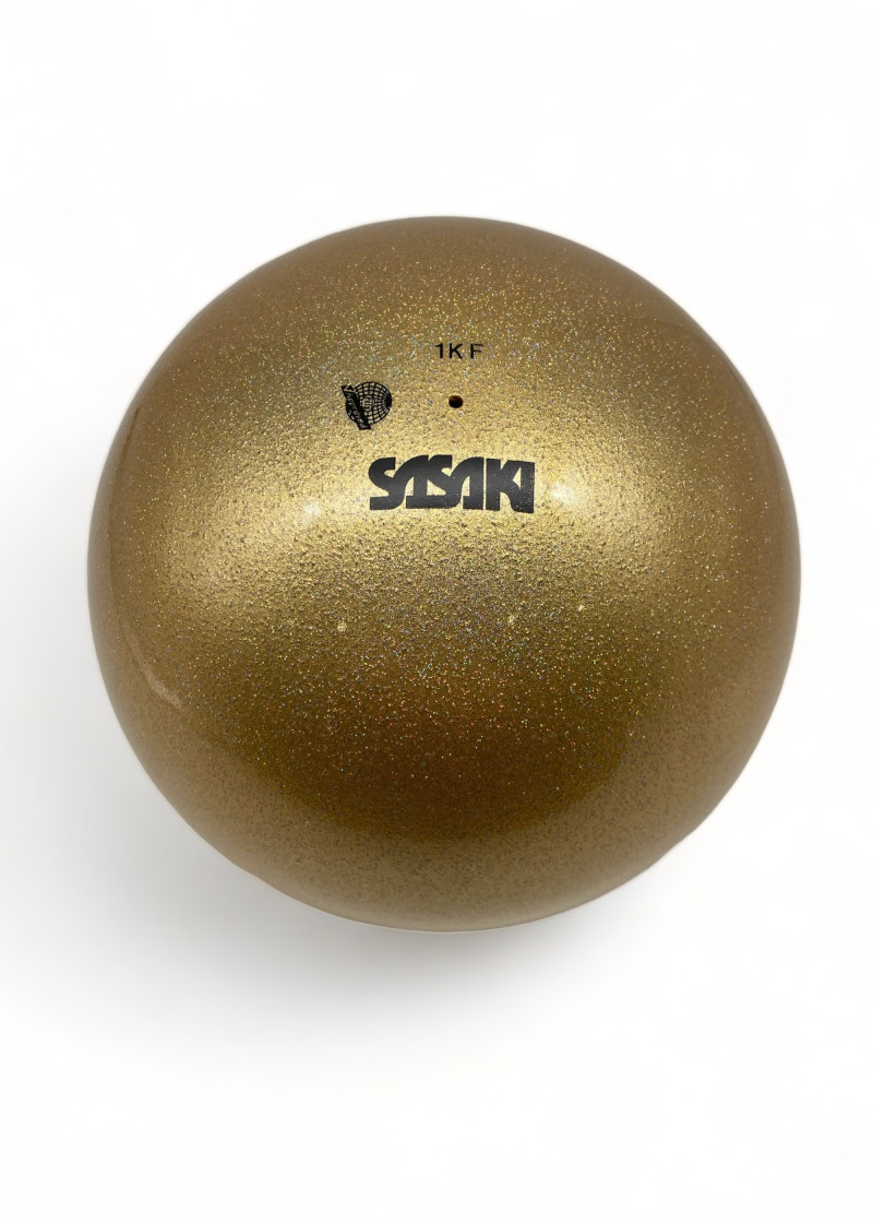 Ball for gymnastics SASAKI NEW FIG M-207BRM,18,5cm rubber, Gold (GD), 18.5cm, 400g