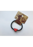 Heart-shaped hair elastic