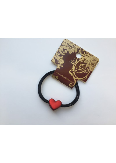 Heart-shaped hair elastic