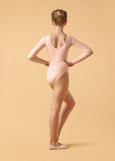 DALILA long sleeve leotard by Grand Prix 90%cotton, 10%elastane, ballet pink, 146cm