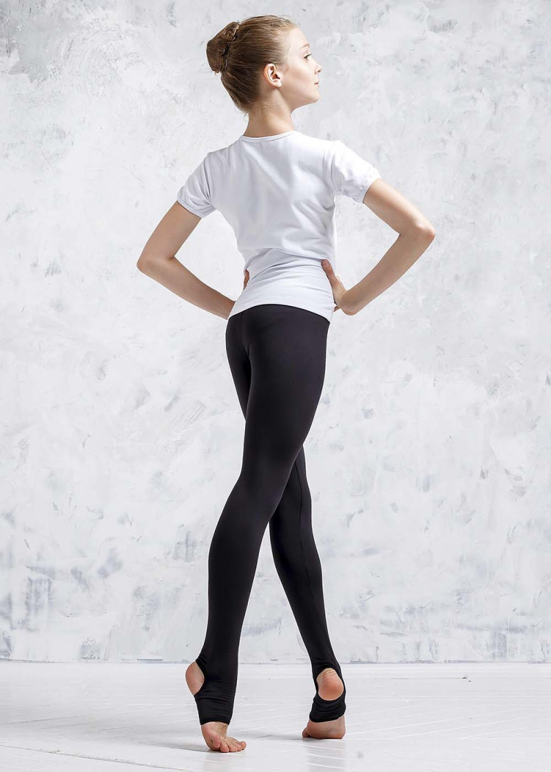 Leggings NELLY microbrush, black, 128cm