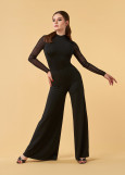 BOLD wide pants by Grand Prix polyamide micro, black, 158cm