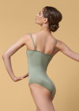 BRIELLE camisole leotard by Grand Prix polyamide micro+mesh, pistachio, S