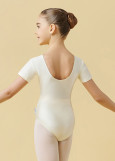 Leotard JASMINE, deco 90%polyamide, 10%elastane, milk, 122cm