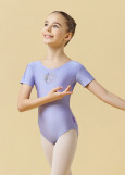 Leotard JASMINE, deco 90%polyamide, 10%elastane, light purple, 134cm