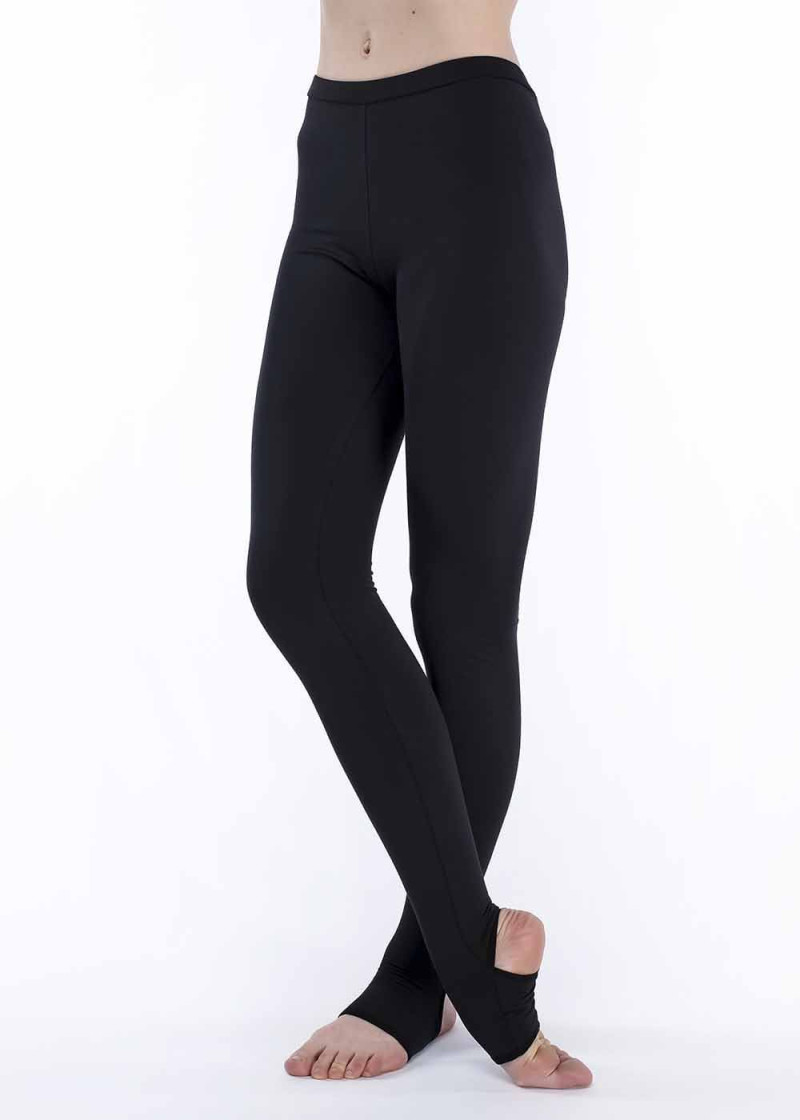 NELLY - Stirrup Leggings cotton stretch, black, L