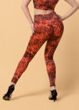 LESLIE leggings by Grand Prix polyamide, coral, S