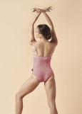 BRIA camisole leotard by Grand Prix polyamide micro+mesh, dusty rose, 152cm