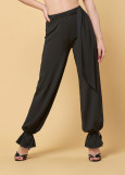 ARYA wide pants by Grand Prix polyamide micro, black, 158cm