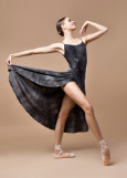 SYMPHONY - Хитон OCTAVIA MARBLE удлиненный, полиамид 90%вискоза, 10%эластан, silver mocha, XS-S
