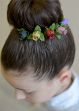 Hairpin with rose