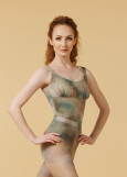 SHANTEL OCEAN camisole leotard by Grand Prix polyamide micro, pistachio, L