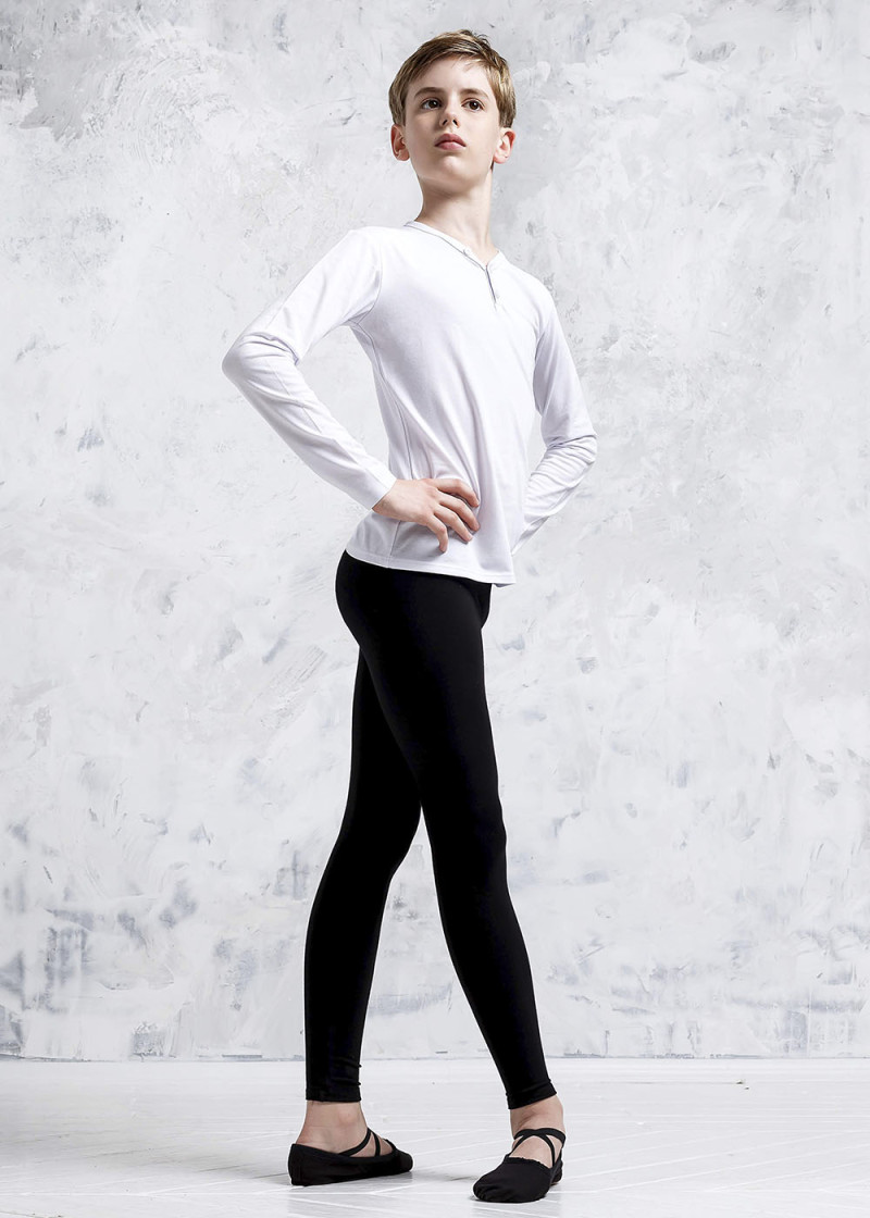 Leggings COLIN 90%cotton, 10%elastane, black, 134cm