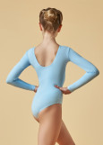 DALILA long sleeve leotard by Grand Prix 90%cotton, 10%elastane, powder, 134cm